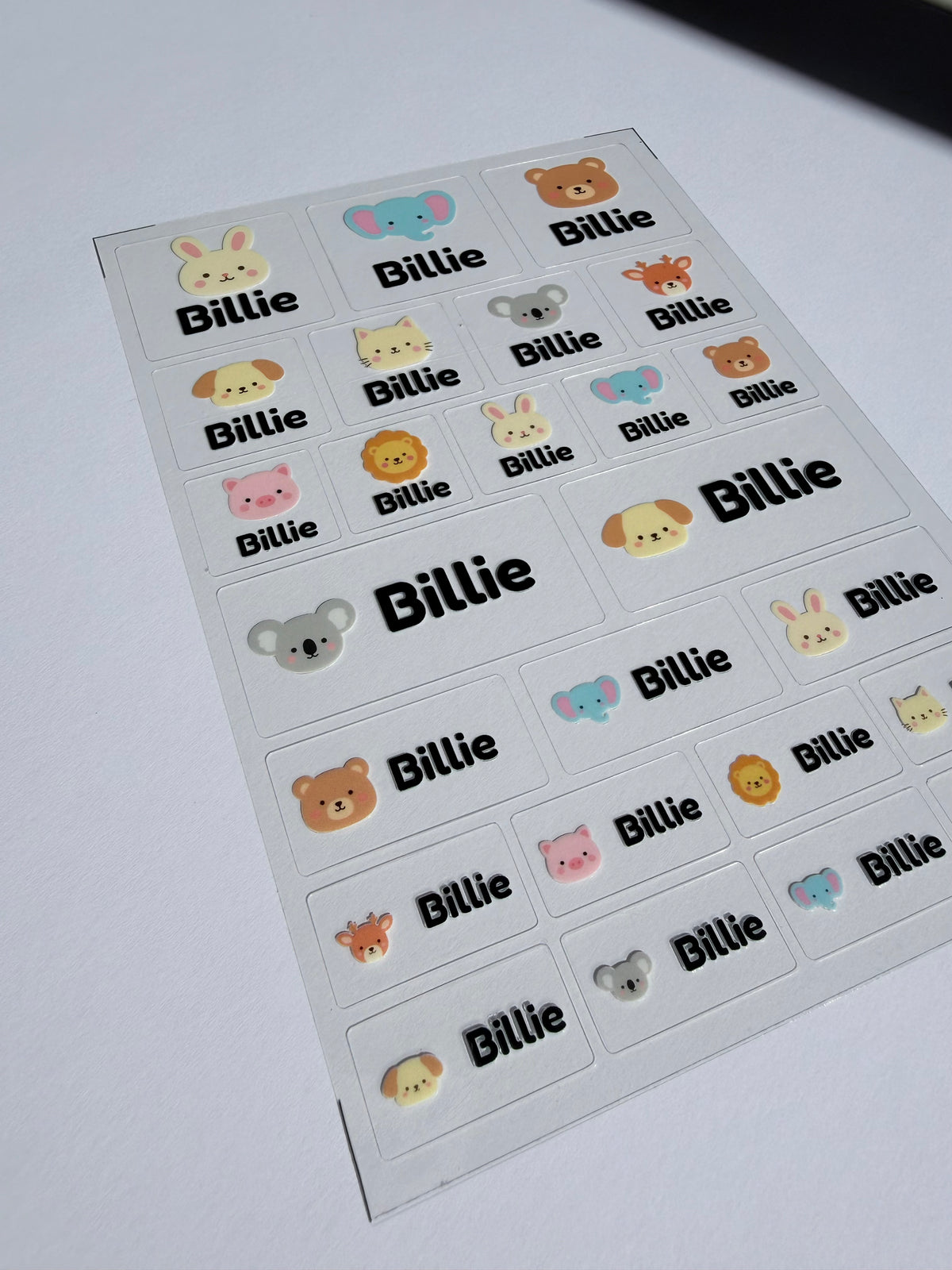 Playful Name Labels