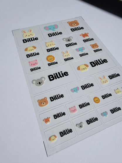 Playful Name Labels