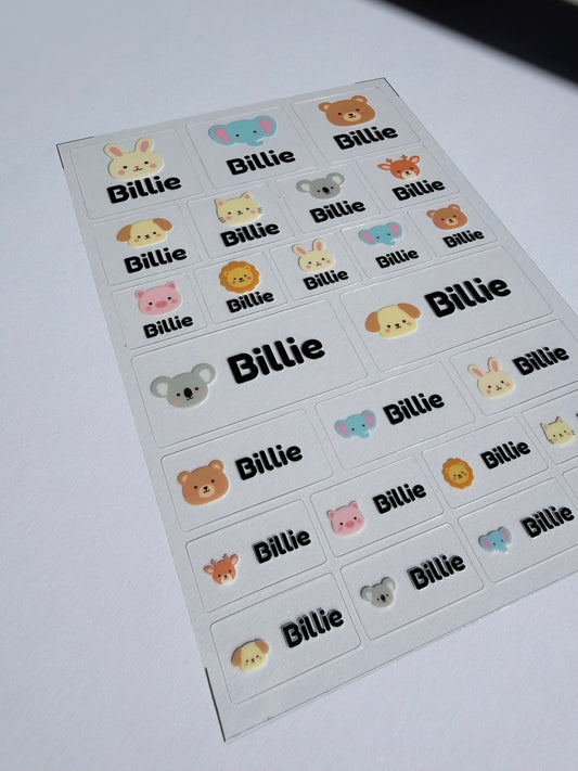 Playful Name Labels