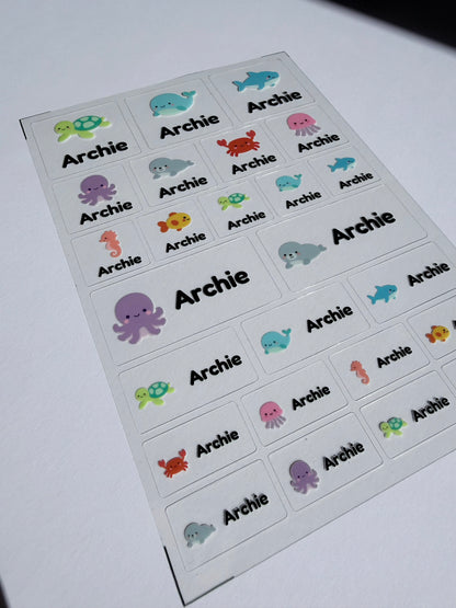 Playful Name Labels