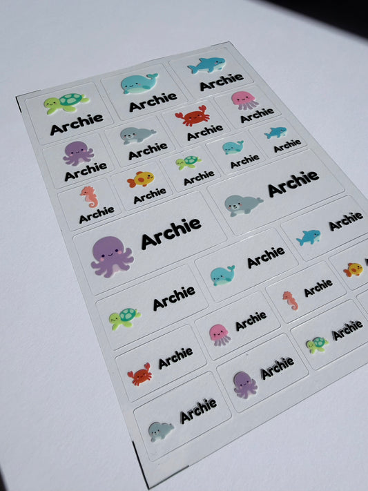 Playful Name Labels