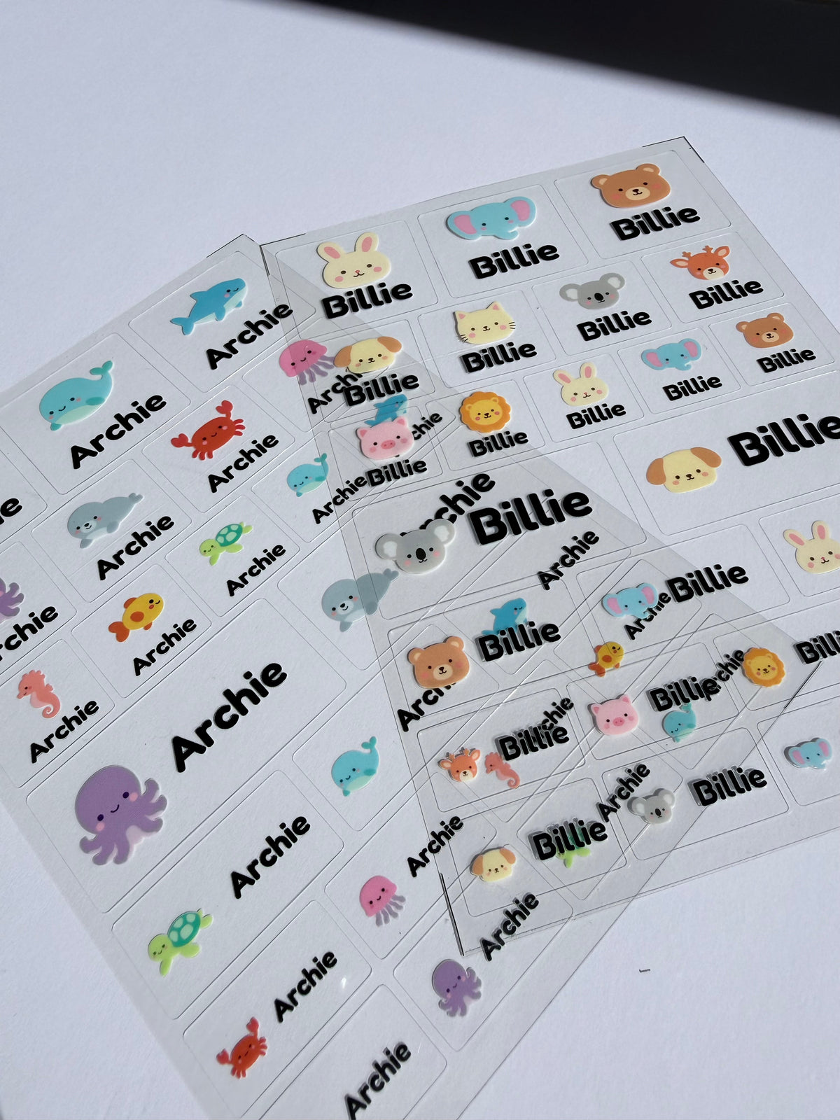 Playful Name Labels